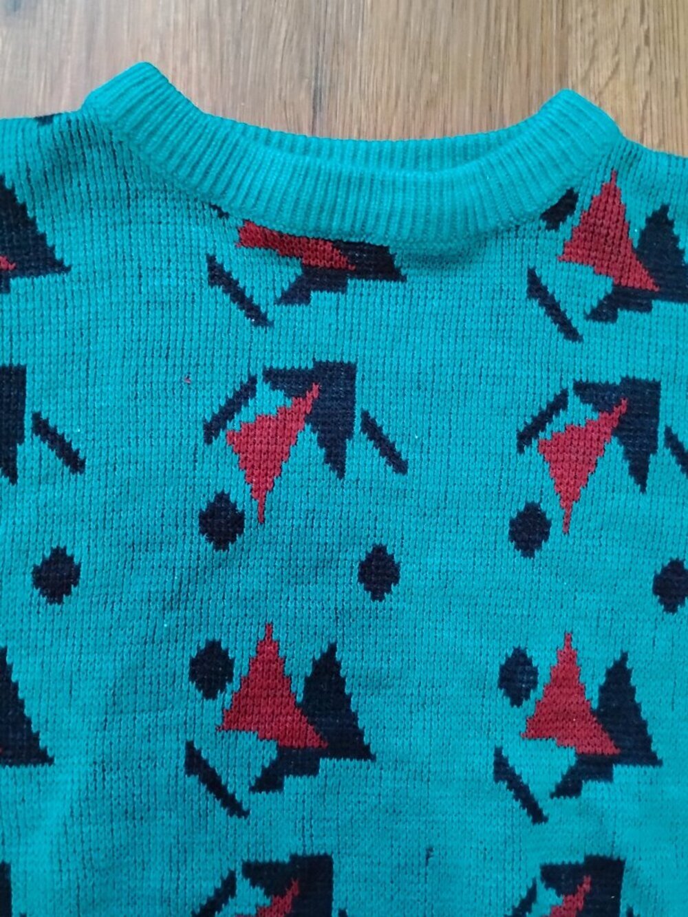 Vintage Wrangler Abstract Geometric Crewneck Sweater
